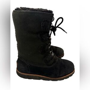 UGG Black Winter Boots with Fur Lining